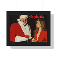 Copy of Framed Poster - Santa Picking up Hottie at the Bar