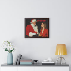 Copy of Framed Poster - Santa Picking up Hottie at the Bar