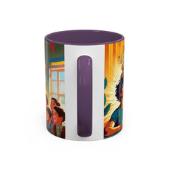 "Coffee is My Superpower"- Colorful Artistic Accent Coffee Mug