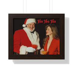 Framed Poster - Santa Picking up Hottie at the Bar