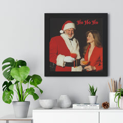 Copy of Framed Poster - Santa Picking up Hottie at the Bar