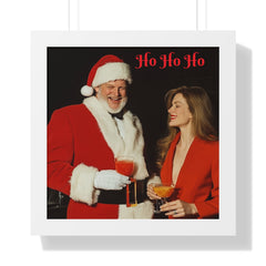 Copy of Framed Poster - Santa Picking up Hottie at the Bar