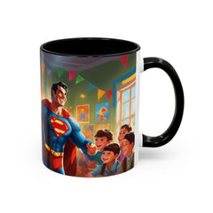 "Coffee is My Superpower"- Colorful Artistic Accent Coffee Mug