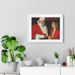 Framed Poster - Santa Picking up Hottie at the Bar