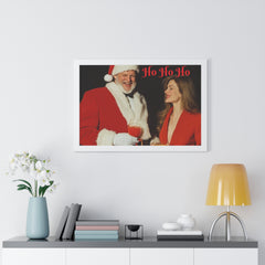 Copy of Framed Poster - Santa Picking up Hottie at the Bar