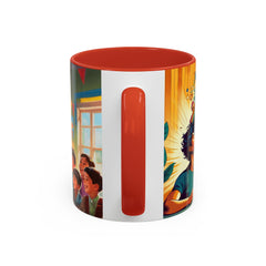 "Coffee is My Superpower"- Colorful Artistic Accent Coffee Mug