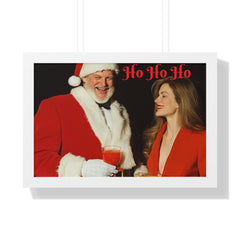 Copy of Framed Poster - Santa Picking up Hottie at the Bar