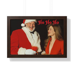 Copy of Framed Poster - Santa Picking up Hottie at the Bar