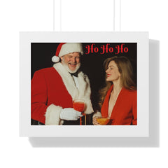 Copy of Framed Poster - Santa Picking up Hottie at the Bar