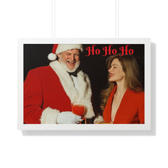 Copy of Framed Poster - Santa Picking up Hottie at the Bar