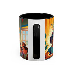 "Coffee is My Superpower"- Colorful Artistic Accent Coffee Mug