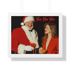 Copy of Framed Poster - Santa Picking up Hottie at the Bar