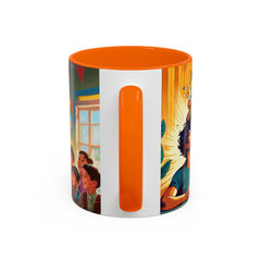 "Coffee is My Superpower"- Colorful Artistic Accent Coffee Mug