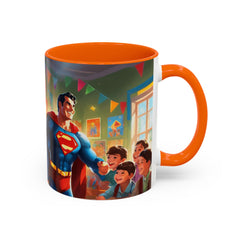 "Coffee is My Superpower"- Colorful Artistic Accent Coffee Mug