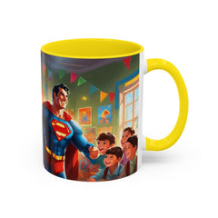 "Coffee is My Superpower"- Colorful Artistic Accent Coffee Mug