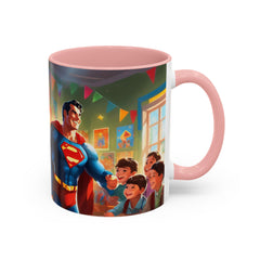 "Coffee is My Superpower"- Colorful Artistic Accent Coffee Mug