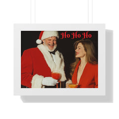 Copy of Framed Poster - Santa Picking up Hottie at the Bar