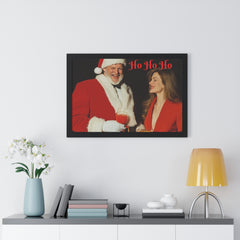 Copy of Framed Poster - Santa Picking up Hottie at the Bar