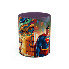 "Coffee is My Superpower"- Colorful Artistic Accent Coffee Mug