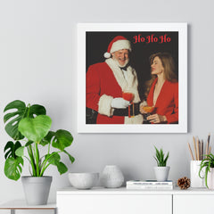 Copy of Framed Poster - Santa Picking up Hottie at the Bar