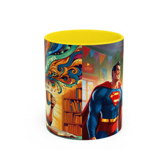 "Coffee is My Superpower"- Colorful Artistic Accent Coffee Mug